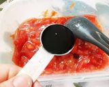 ルビートマト活用⑤　5分でミートソース作り方4写真