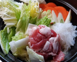 すき家の葱生姜牛すき鍋風♡うちは豚すき鍋作り方3写真