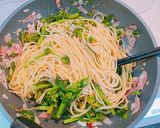 ☆菜の花とベーコンの春パスタ☆作り方4写真
