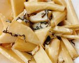 簡単！山うどと塩昆布のマヨポン和え作り方3写真