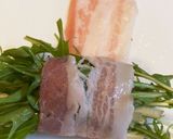 レンチン豚バラで肉巻き水菜♡作り方2写真