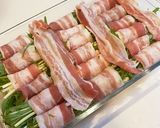 レンチン豚バラで肉巻き水菜♡作り方4写真