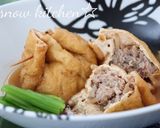 包丁いらず♪もやしとひき肉の巾着煮作り方4写真