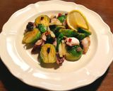 芽キャベツ・ちくわぶ・蛸の煮物　発酵玉葱作り方5写真