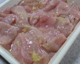 ササミのレモンマリネ焼き作り方2写真