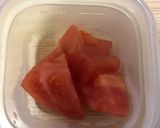超簡単！超手抜き離乳食中期　トマト作り方1写真