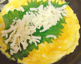 チーズと紫蘇のオムレツ作り方4写真