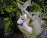 ブロッコリーと豆腐の塩炒め作り方1写真