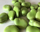 簡単♪そら豆とちくわのミニかき揚げ作り方1写真
