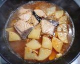 から揚げ粉で簡単ブリ大根作り方4写真