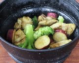 カレーチキンとさつまいものホットサラダ作り方6写真