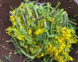 菜の花のチャンプルーとお好み焼き作り方3写真