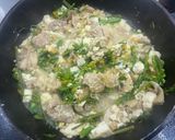 菜の花のチャンプルーとお好み焼き作り方6写真