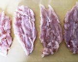 簡単♪鶏ささみの梅チーズ焼き作り方2写真