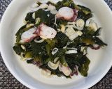 ワカメとタコの酢味噌和え作り方4写真