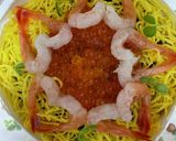 甘えびハートのちらし寿司ケーキ作り方6写真