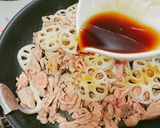 さっぱり食べれる♪れんこんと豚バラ炒め作り方7写真