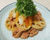 さっぱり食べれる♪れんこんと豚バラ炒め作り方8写真