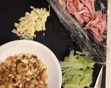 ブロッコリーの茎とナッツのペペロンチーノ作り方1写真
