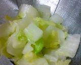 白菜とおあげさん（油揚げ）のポン酢和え作り方4写真