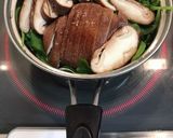 簡単小松菜と椎茸のお味噌汁作り方1写真