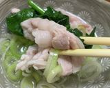 簡単！ほうれん草の豚しゃぶ鍋作り方4写真