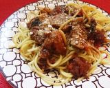 ナスとトマトの八丁味噌焼きパスタ作り方1写真