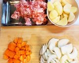 ストウブ 塩麹肉じゃが作り方1写真