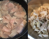 豚バラと厚揚げとニラの海鮮味覇炒め作り方1写真