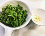 菜花のニンニク炒め作り方1写真