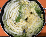 牛こま肉と白菜のミルフィーユ鍋すき焼き風作り方3写真