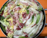 牛こま肉と白菜のミルフィーユ鍋すき焼き風作り方5写真