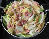 牛こま肉と白菜のミルフィーユ鍋すき焼き風作り方6写真