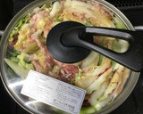 牛こま肉と白菜のミルフィーユ鍋すき焼き風作り方7写真