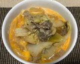 牛こま肉と白菜のミルフィーユ鍋すき焼き風作り方9写真