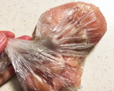 鶏むねでしっとり韓国海苔挟み焼き作り方3写真