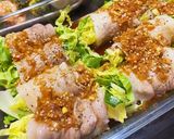 レンチン豚バラで肉巻き水菜♡作り方8写真