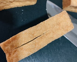 厚揚げの肉詰めきのこあんかけソース作り方1写真