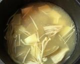 あさり、豆腐、エノキのお味噌汁作り方2写真