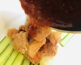 旨辛ジューシー！麻婆あんかけ唐揚げ作り方3写真
