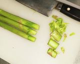 リゾット(アスパラとベーコン)作り方1写真
