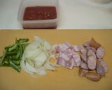 ＊ランチに＊トマトたっぷりナポリタン＊作り方1写真