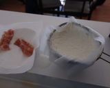 カンパーニュとカッテージチーズの昼サンド作り方1写真
