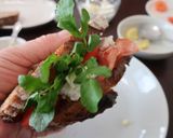 カンパーニュとカッテージチーズの昼サンド作り方5写真