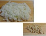 玉ねぎとパプリカの「和風みそ麻婆豆腐」作り方1写真