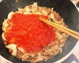 サバのトマトソースパスタ作り方4写真