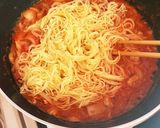 サバのトマトソースパスタ作り方5写真