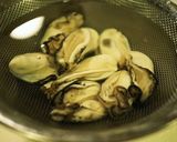ひやむぎで牡蠣とカブのオリーブオイル作り方1写真