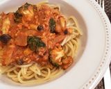 簡単！手抜き！トマト豆乳クリームパスタ作り方5写真