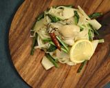 ひやむぎで牡蠣とカブのオリーブオイル作り方10写真